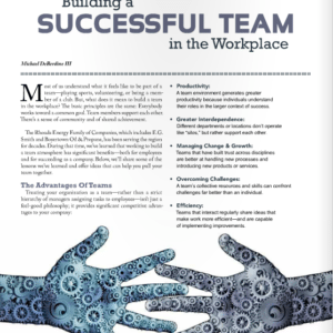 “Building a Successful Team in the Workplace” Article Featured in At Home in Berks