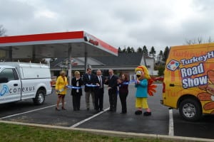 Representatives of The Harrisburg Chamber, Rhoads Energy and Turkey Hill Minit Markets kick off the Chamber and CREDC's fleet fueling program for the Harrisburg area.