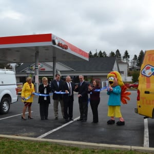 Representatives of The Harrisburg Chamber, Rhoads Energy and Turkey Hill Minit Markets kick off the Chamber and CREDC's fleet fueling program for the Harrisburg area.