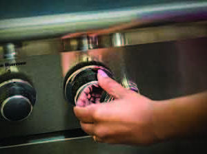 turning stove knob