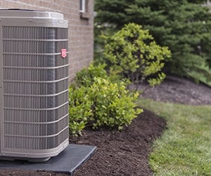 Bryant air conditioning unit outside home