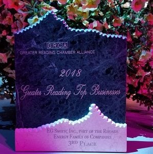 Greater Reading, PA Top Business Award