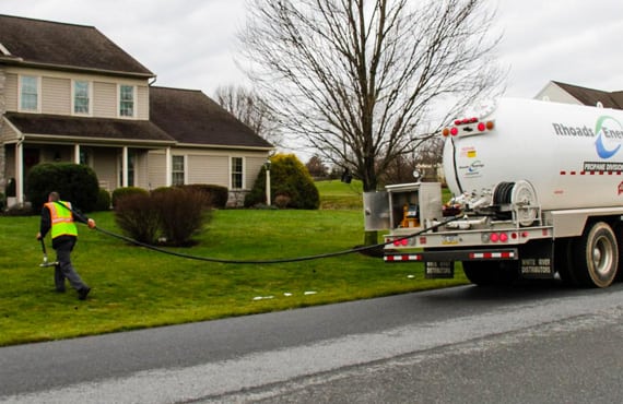 Heating oil delivery. 