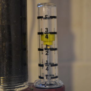 tank gauge on heating oil tank