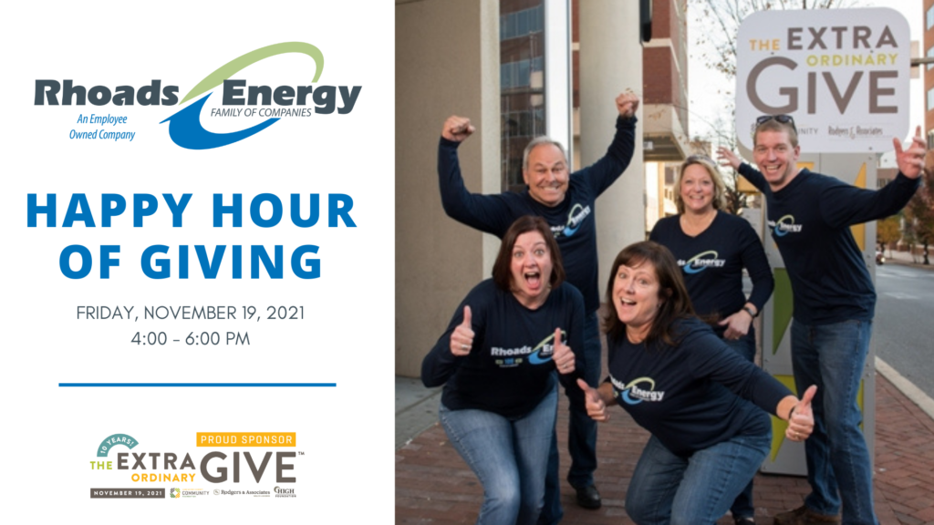 Rhoads Energy raising money for Extra Give. 