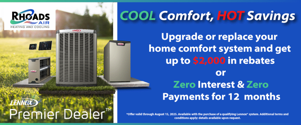 Rhoads Air Summer AC promotion 