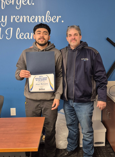 Angel Rodriguez Rhoads Air Employee of Q4 2025